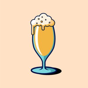 Sklenice na pivo na noze - Pohár